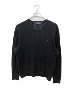 POLO RALPH LAURENポロ・ラルフローレン）の古着「厚手ニット」｜ブラック