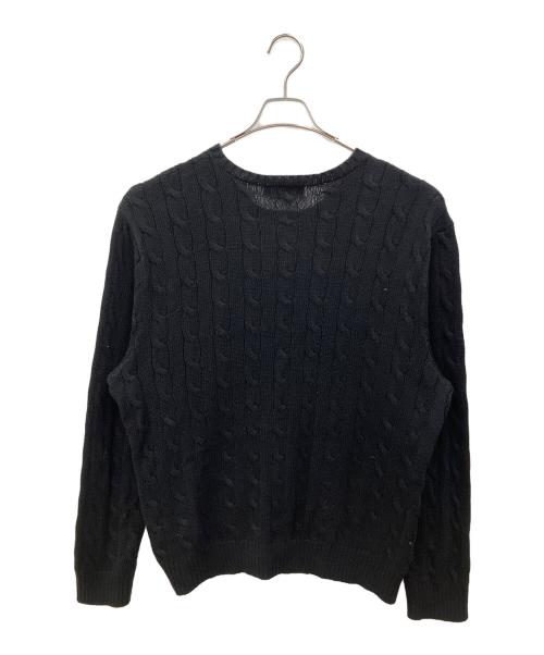 POLO RALPH LAUREN（ポロ・ラルフローレン）POLO RALPH LAUREN (ポロ・ラルフローレン) 厚手ニット ブラック サイズ:SIZE XLの古着・服飾アイテム