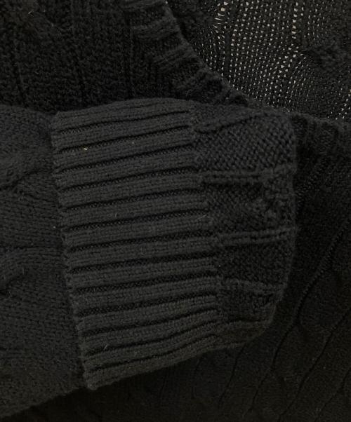 POLO RALPH LAUREN（ポロ・ラルフローレン）POLO RALPH LAUREN (ポロ・ラルフローレン) 厚手ニット ブラック サイズ:SIZE XLの古着・服飾アイテム