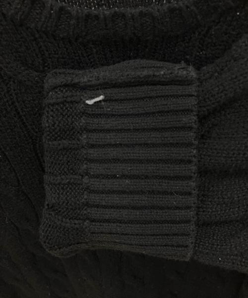 POLO RALPH LAUREN（ポロ・ラルフローレン）POLO RALPH LAUREN (ポロ・ラルフローレン) 厚手ニット ブラック サイズ:SIZE XLの古着・服飾アイテム
