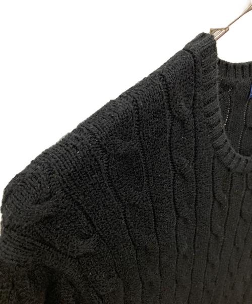 POLO RALPH LAUREN（ポロ・ラルフローレン）POLO RALPH LAUREN (ポロ・ラルフローレン) 厚手ニット ブラック サイズ:SIZE XLの古着・服飾アイテム