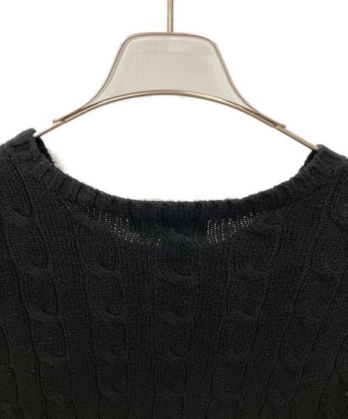 POLO RALPH LAUREN（ポロ・ラルフローレン）POLO RALPH LAUREN (ポロ・ラルフローレン) 厚手ニット ブラック サイズ:SIZE XLの古着・服飾アイテム