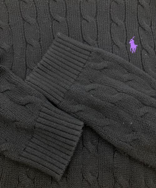 POLO RALPH LAUREN（ポロ・ラルフローレン）POLO RALPH LAUREN (ポロ・ラルフローレン) 厚手ニット ブラック サイズ:SIZE XLの古着・服飾アイテム