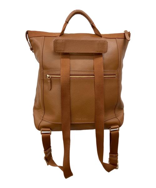 COLE HAAN（コールハーン）COLE HAAN (コールハーン) レザー コンバーチブル バックパック ブラウンの古着・服飾アイテム