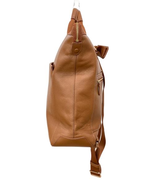 COLE HAAN（コールハーン）COLE HAAN (コールハーン) レザー コンバーチブル バックパック ブラウンの古着・服飾アイテム