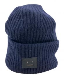 Acne studios（アクネ ストゥディオズ）の古着「 ウールニットビーニー  ニット帽」｜ネイビー