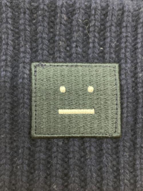 Acne studios（アクネ ストゥディオズ）ACNE STUDIOS (アクネ ストゥディオズ)  ウールニットビーニー  ニット帽 ネイビー サイズ:ONE SIZEの古着・服飾アイテム