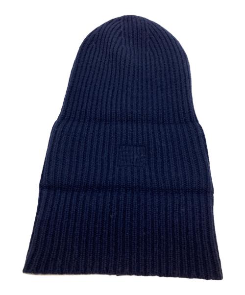 Acne studios（アクネ ストゥディオズ）ACNE STUDIOS (アクネ ストゥディオズ)  ウールニットビーニー  ニット帽 ネイビー サイズ:ONE SIZEの古着・服飾アイテム