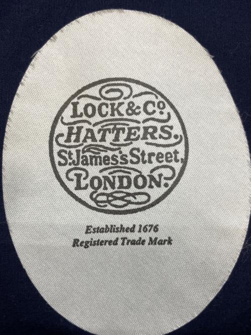 JAMES LOCK&CO.HATTERS（ジェームスロック&カンパニー・ハッターズ）JAMES LOCK&CO.HATTERS (ジェームスロック&カンパニー・ハッターズ) スキッパーキャップ マリンキャップ ネイビーの古着・服飾アイテム