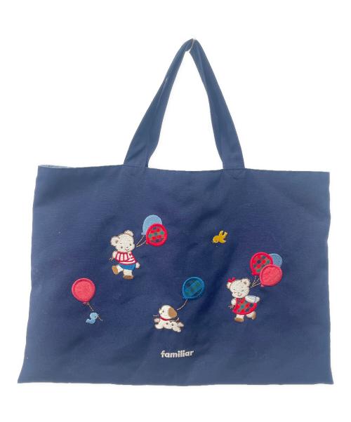 familiar（ファミリア）familiar (ファミリア) ハンドバッグ ネイビーの古着・服飾アイテム