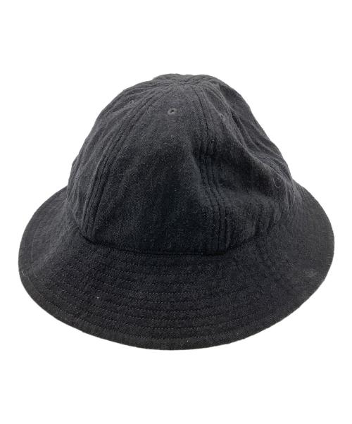 COMOLI（コモリ）COMOLI (コモリ) シルクネップ ハット ブラックの古着・服飾アイテム