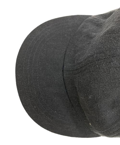 COMOLI（コモリ）COMOLI (コモリ) シルクネップ キャップ  ブラックの古着・服飾アイテム