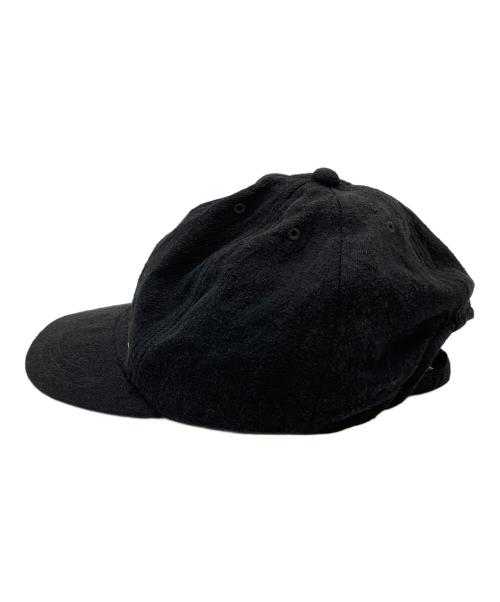 COMOLI（コモリ）COMOLI (コモリ) シルクネップ キャップ  ブラックの古着・服飾アイテム