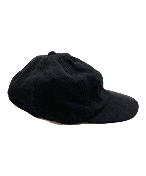 COMOLI（コモリ）COMOLI (コモリ) シルクネップ キャップ  ブラックの古着・服飾アイテム