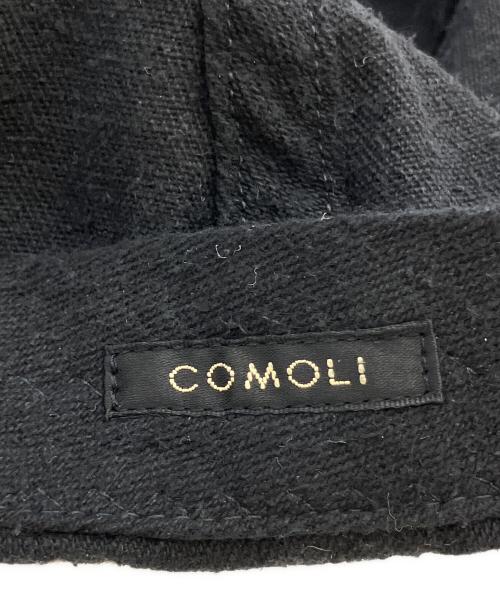 COMOLI（コモリ）COMOLI (コモリ) シルクネップ キャップ  ブラックの古着・服飾アイテム