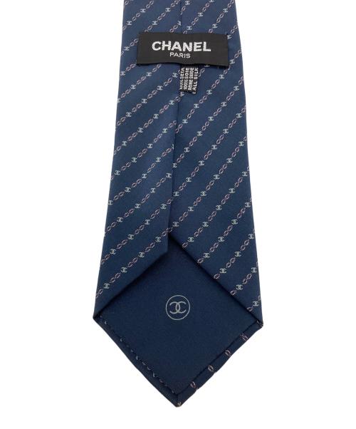 CHANEL（シャネル）CHANEL (シャネル) ネクタイ ネイビー サイズ:SIZE FREEの古着・服飾アイテム