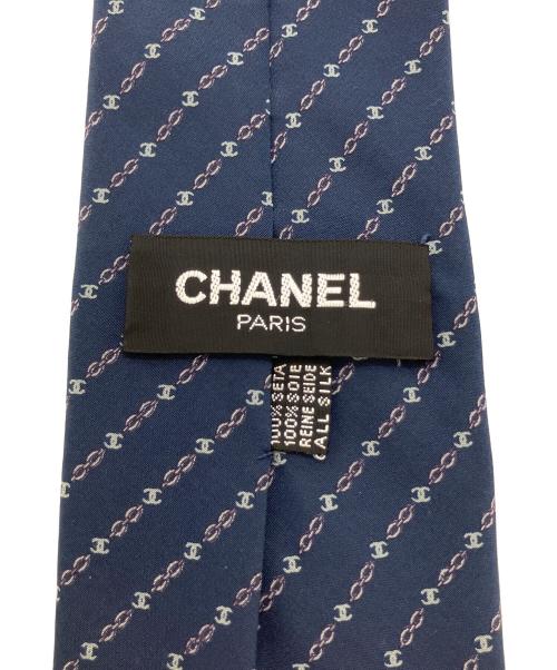 CHANEL（シャネル）CHANEL (シャネル) ネクタイ ネイビー サイズ:SIZE FREEの古着・服飾アイテム