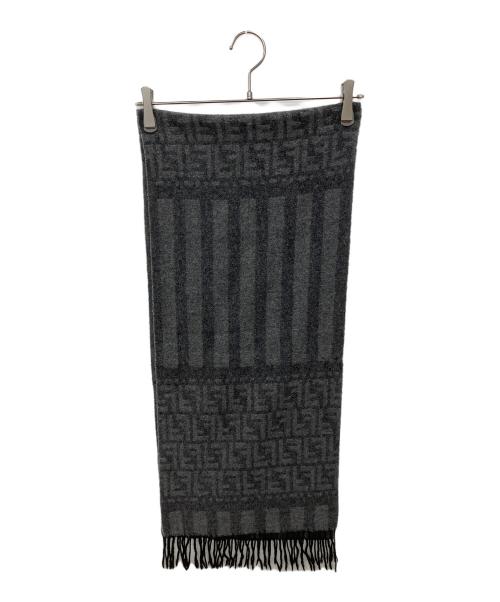 FENDI（フェンディ）FENDI (フェンディ) ズッカ柄マフラー グレーの古着・服飾アイテム