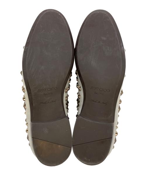 JIMMY CHOO（ジミーチュウ）JIMMY CHOO (ジミーチュウ) スタースタッズ スリッポン グレー サイズ:SIZE 41の古着・服飾アイテム