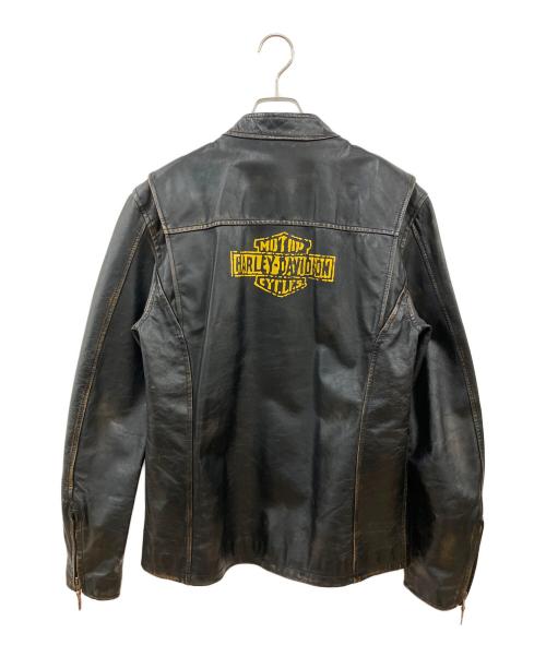 HARLEY-DAVIDSON（ハーレーダビッドソン）HARLEY-DAVIDSON (ハーレーダビッドソン) 1903 Collection Forge Distressed Leather Jacket ブラック サイズ:SIZE Sの古着・服飾アイテム