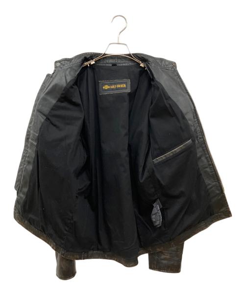 HARLEY-DAVIDSON（ハーレーダビッドソン）HARLEY-DAVIDSON (ハーレーダビッドソン) 1903 Collection Forge Distressed Leather Jacket ブラック サイズ:SIZE Sの古着・服飾アイテム
