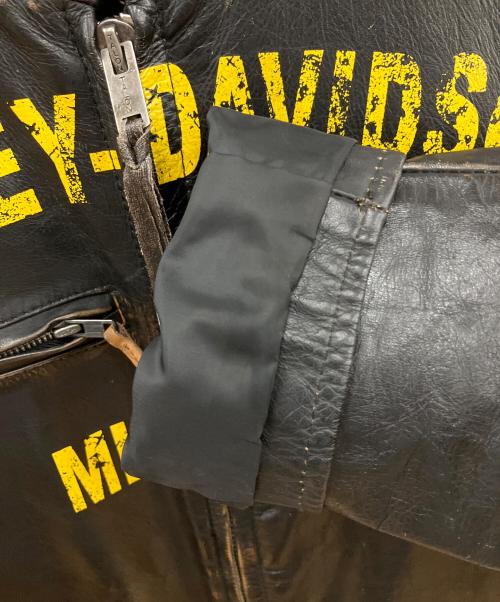 HARLEY-DAVIDSON（ハーレーダビッドソン）HARLEY-DAVIDSON (ハーレーダビッドソン) 1903 Collection Forge Distressed Leather Jacket ブラック サイズ:SIZE Sの古着・服飾アイテム