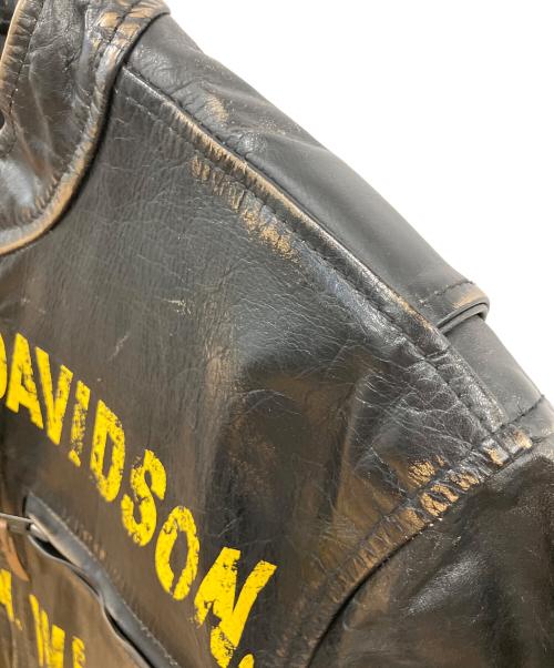 HARLEY-DAVIDSON（ハーレーダビッドソン）HARLEY-DAVIDSON (ハーレーダビッドソン) 1903 Collection Forge Distressed Leather Jacket ブラック サイズ:SIZE Sの古着・服飾アイテム