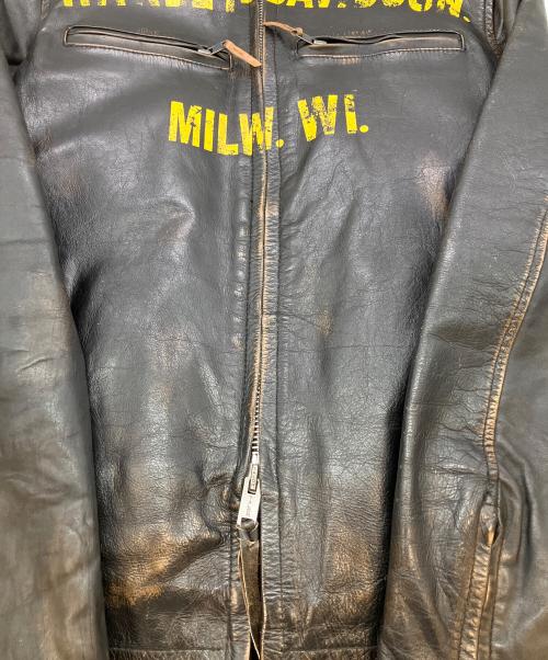 HARLEY-DAVIDSON（ハーレーダビッドソン）HARLEY-DAVIDSON (ハーレーダビッドソン) 1903 Collection Forge Distressed Leather Jacket ブラック サイズ:SIZE Sの古着・服飾アイテム
