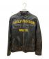 HARLEY-DAVIDSON（ハーレーダビッドソン）の古着「1903 Collection Forge Distressed Leather Jacket」｜ブラック