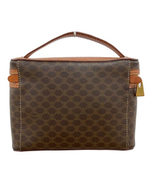 CELINE（セリーヌ）CELINE (セリーヌ) マカダム バニティバッグ ブラウンの古着・服飾アイテム