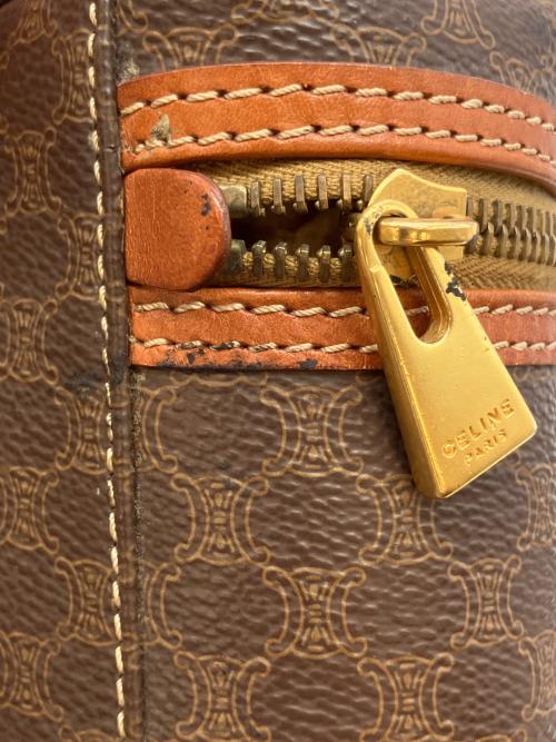 CELINE（セリーヌ）CELINE (セリーヌ) マカダム バニティバッグ ブラウンの古着・服飾アイテム