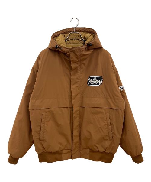 X-LARGE（エクストララージ）X-LARGE (エクストララージ) NYLON PUFFER JACKET ブラウン サイズ:SIZE Lの古着・服飾アイテム