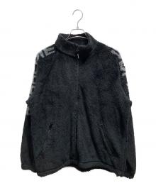 SUPREME（シュプリーム）の古着「Shoulder Logo Fleece Jacket ボアジャケット」｜ブラック