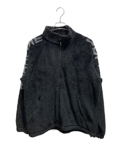 SUPREME（シュプリーム）SUPREME (シュプリーム) Shoulder Logo Fleece Jacket ボアジャケット ブラック サイズ:SIZE Mの古着・服飾アイテム