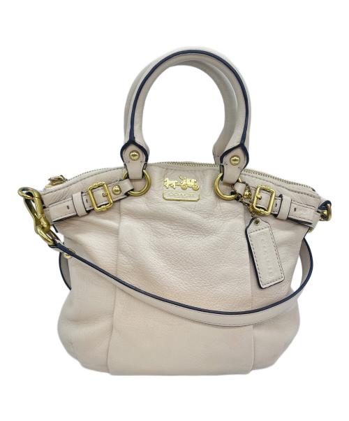 COACH（コーチ）COACH (コーチ) マディソン 2WAYショルダーバッグ アイボリーの古着・服飾アイテム