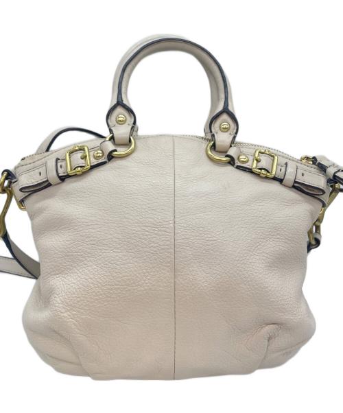 COACH（コーチ）COACH (コーチ) マディソン 2WAYショルダーバッグ アイボリーの古着・服飾アイテム