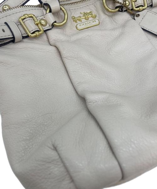 COACH（コーチ）COACH (コーチ) マディソン 2WAYショルダーバッグ アイボリーの古着・服飾アイテム