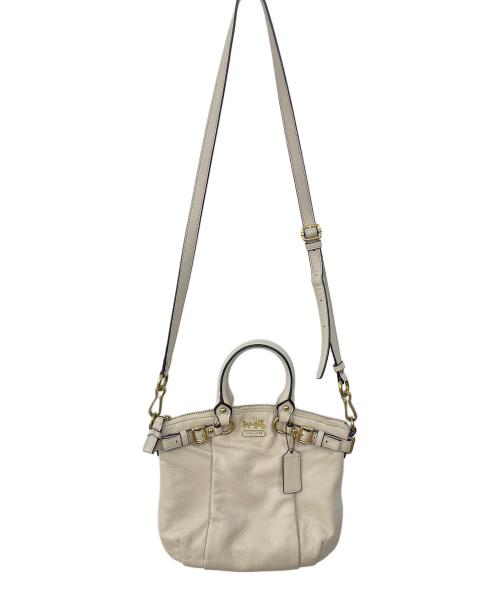 COACH（コーチ）COACH (コーチ) マディソン 2WAYショルダーバッグ アイボリーの古着・服飾アイテム