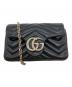 GUCCI（グッチ）の古着「GGマーモント　ショルダーバッグ」｜ブラック
