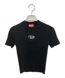 DIESEL（ディーゼル）の古着「半袖ニット」｜ブラック