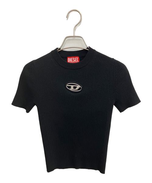 DIESEL（ディーゼル）DIESEL (ディーゼル) 半袖ニット ブラック サイズ:SIZE XSの古着・服飾アイテム