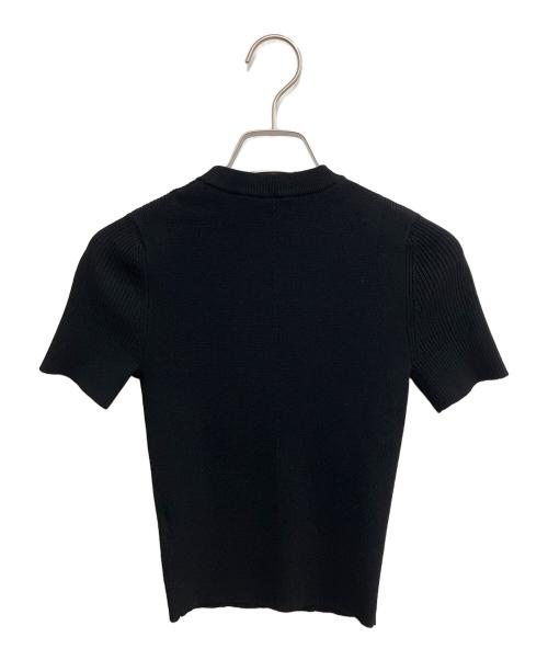 DIESEL（ディーゼル）DIESEL (ディーゼル) 半袖ニット ブラック サイズ:SIZE XSの古着・服飾アイテム
