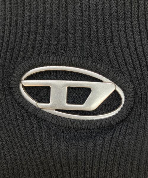 DIESEL（ディーゼル）DIESEL (ディーゼル) 半袖ニット ブラック サイズ:SIZE XSの古着・服飾アイテム