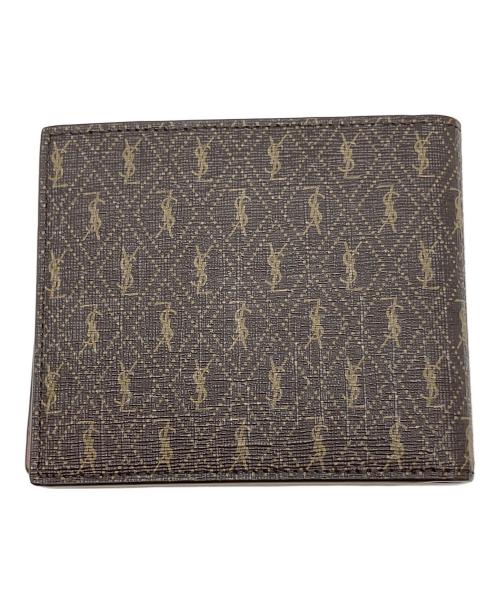 Saint Laurent Paris（サンローランパリ）Saint Laurent Paris (サンローランパリ) 2つ折り財布 ブラウンの古着・服飾アイテム