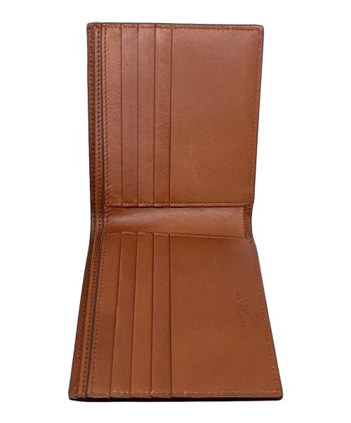 Saint Laurent Paris（サンローランパリ）Saint Laurent Paris (サンローランパリ) 2つ折り財布 ブラウンの古着・服飾アイテム