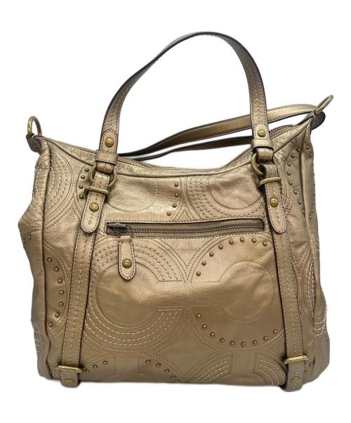 COACH（コーチ）COACH (コーチ) 2WAYバッグ ゴールドの古着・服飾アイテム