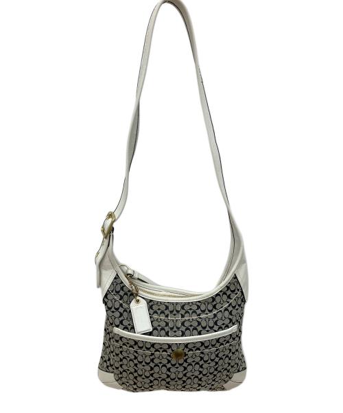 COACH（コーチ）COACH (コーチ) シグネチャー ワンショルダーバッグ ブラックの古着・服飾アイテム