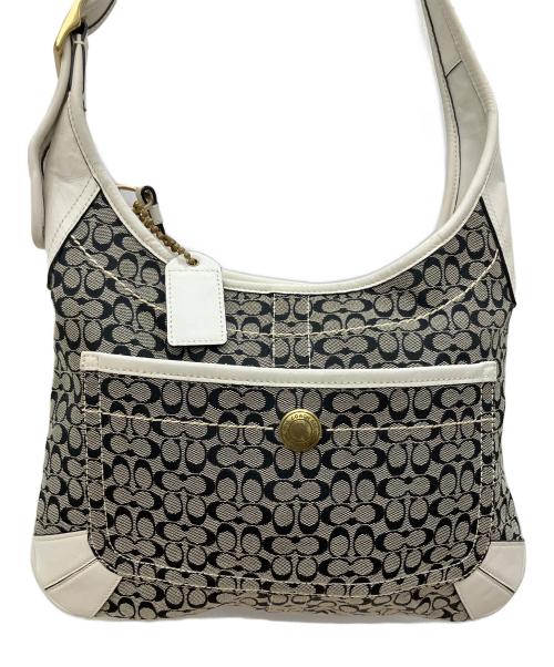 COACH（コーチ）COACH (コーチ) シグネチャー ワンショルダーバッグ ブラックの古着・服飾アイテム