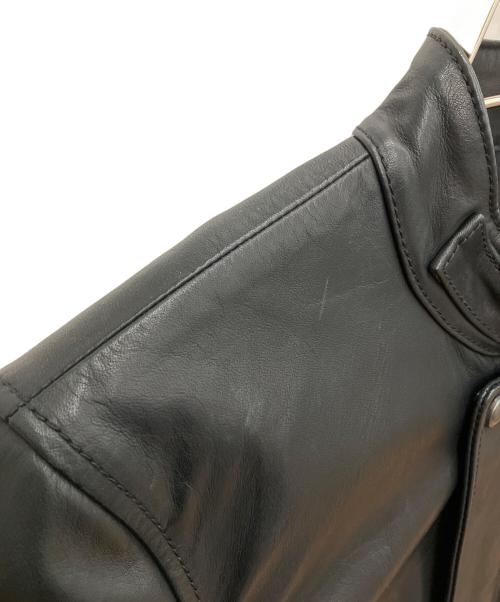 DIESEL Black Gold（ディーゼル ブラック ゴールド）DIESEL BLACK GOLD (ディーゼル ブラック ゴールド) レザージャケット ブラック サイズ:SIZE Mの古着・服飾アイテム