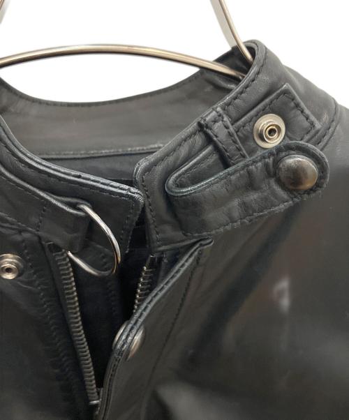 DIESEL Black Gold（ディーゼル ブラック ゴールド）DIESEL BLACK GOLD (ディーゼル ブラック ゴールド) レザージャケット ブラック サイズ:SIZE Mの古着・服飾アイテム